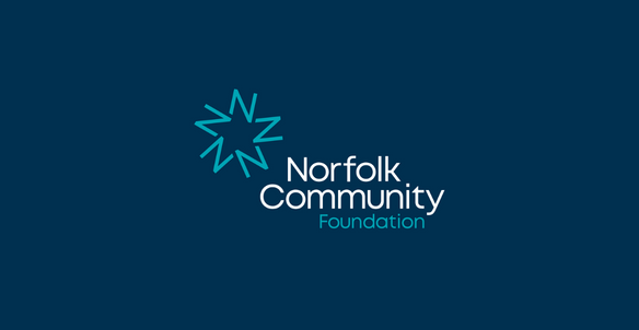 Blue Star With Norfolk Community Foundation Text