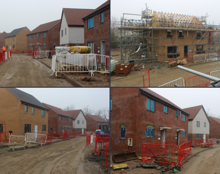Red Brick Houses Under Construction