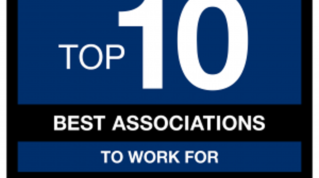 Top 10 Housing Association To Work For Award In Blue And Black