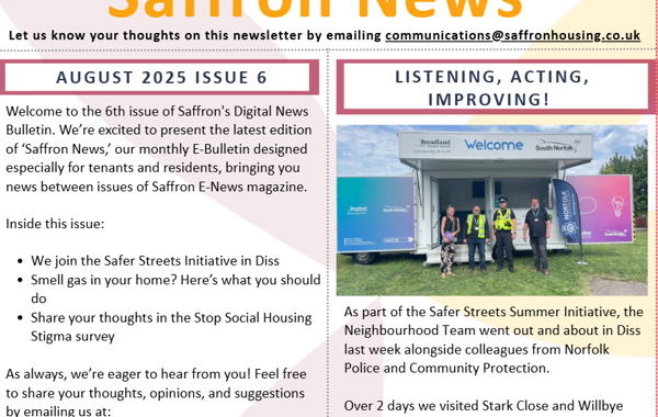 Screenshot Saffron News August 2025