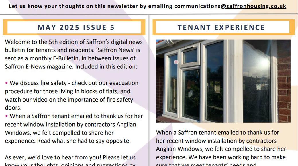 Saffron News Banner May 2025
