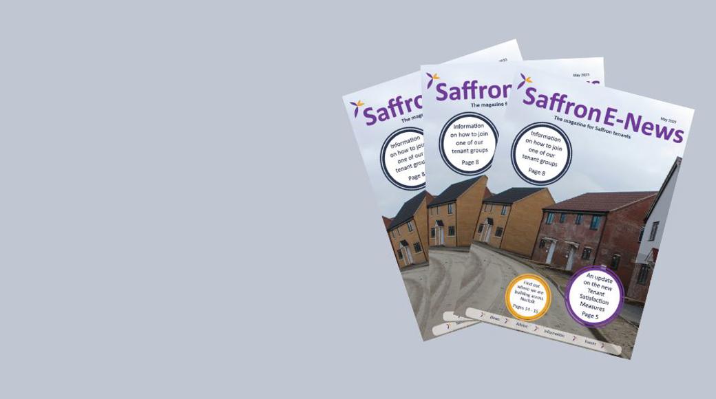 Grey Background With Three Copies Of Our Newsletter