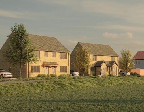 A Computer Generated Rendering Of Homes On Our Wymondham Development