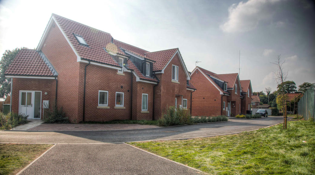 Row Of Red Brick Houses