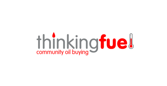 Thinking Fuel Written in Grey And Orange Thinking Fuel Written in Grey And Orange