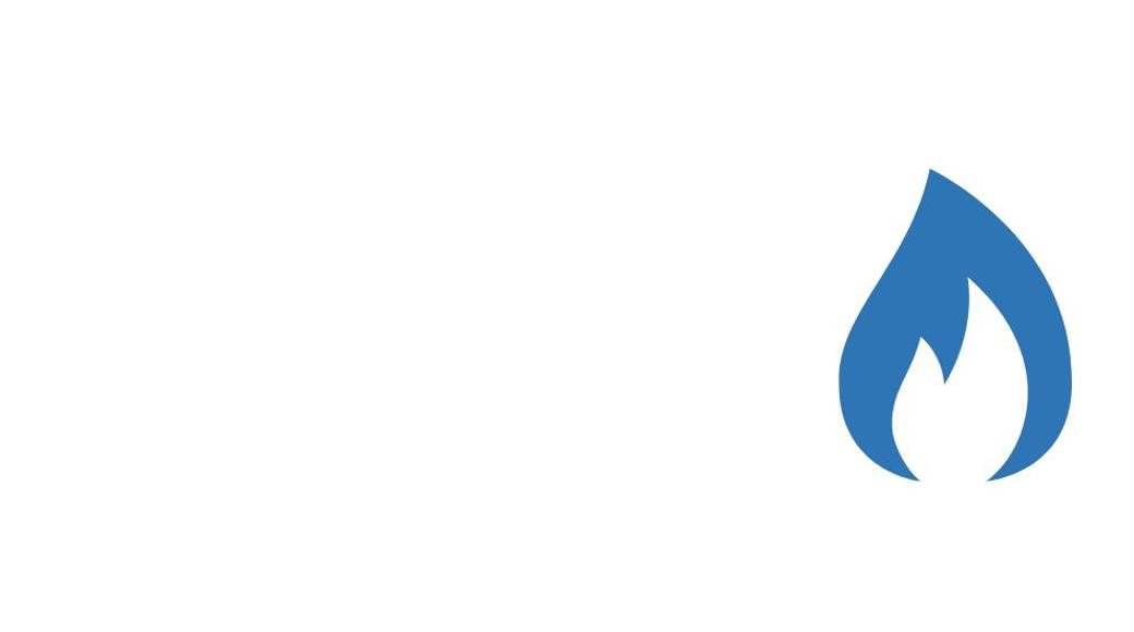 Blue Gas Flame Logo