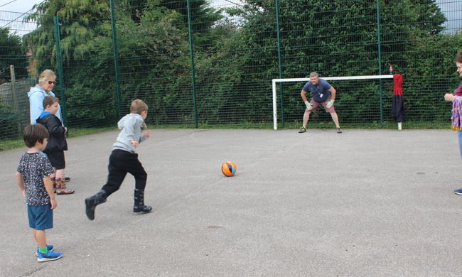 Child Taking Penalty Shootout