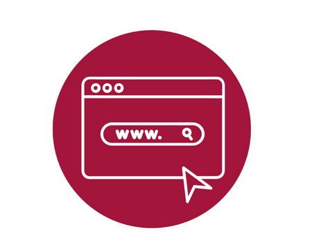 Red Circle With Website Box Inside
