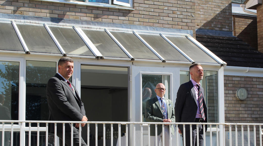 Graham Minshull, Deputy Leader of South Norfolk Council, Trevor Holden, Managing Director of Broadland District and South Norfolk Councils, James Francis, CEO of Saffron Housing Trust